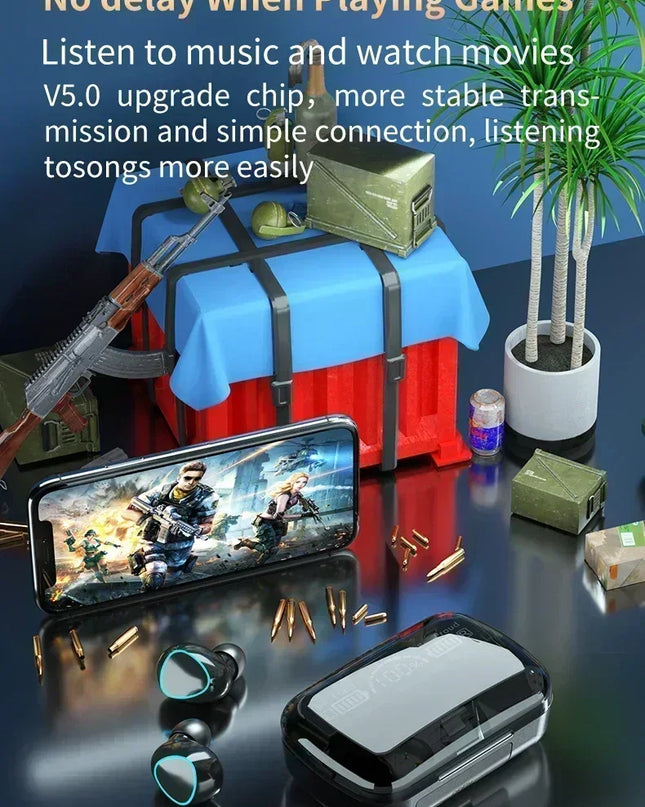 M10 Wireless Headphone Bluetooth Earphones Waterproof Earpieces Sport Earbuds For Huawei Iphone OPPO Xiaomi TWS Music Headset