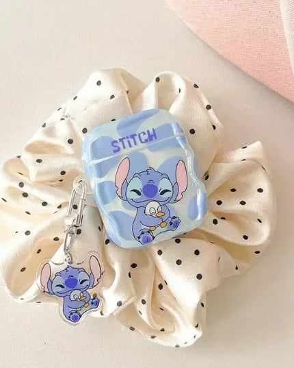 Cartoon Stitch Earphone Case for Apple AirPods 1 2 3 Pro 2 Case Cute  Earphones Case Air Pods 4 Protective Cover With Hook