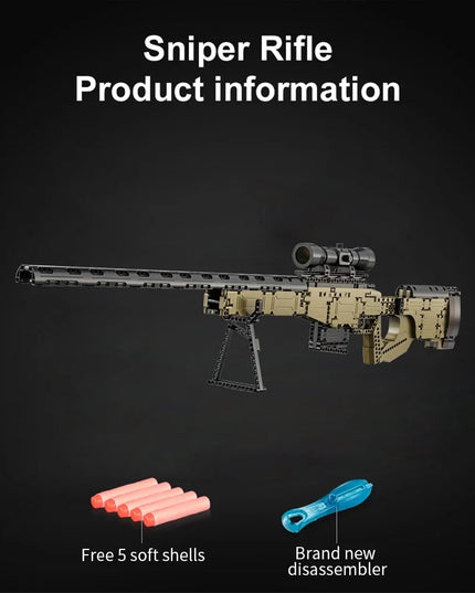 high power lens Cada City Police Military Weapon Sniper Rifle series Building Blocks WW2 For Assault Rifle Bricks Toys Kids Gift