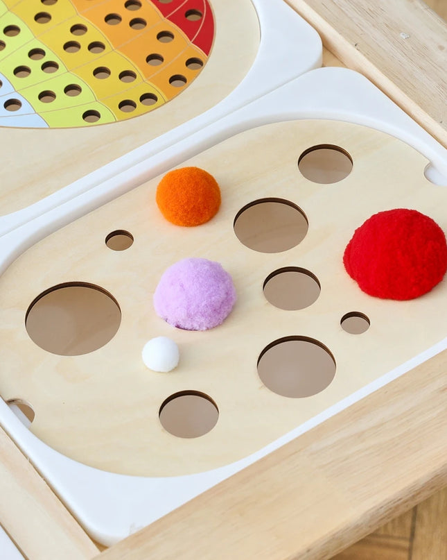 Montessori Sensory Tray Board Game,Early Educational Toys for Children Fine Motor skill Training Toys Sort Sensory Baby Toy Gift