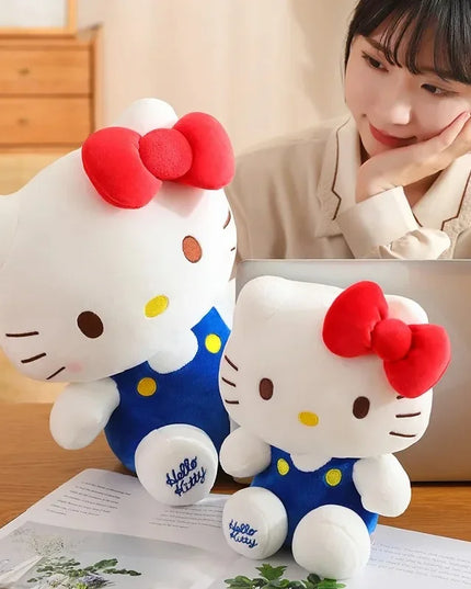 Hello Kitty Anime Hello Kitty Stuffed Toys Plushier Soft Pillow Birthday Gifts For Girls Kawaii Hello Kitty Plush Dolls
