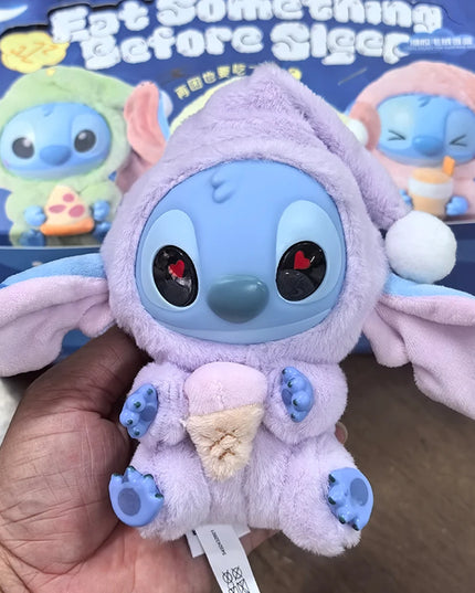 2025hot Stitch Eat Something Before Sleep Series Blind Box Plush Vinyl Toys Cute Doll Labu V3 Mystery Box Bag Pendant Decor Gift