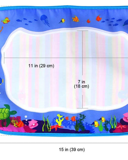 Animal Themes Rainbow Water Drawing Mat with 2 Pens Kids Water Doodle Mat Coloring Books Water Painting Rug Xmas Gift for Kids