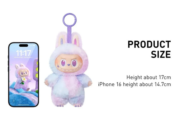Labubu original doll - Macaron color - It's the perfect gift for children, family and friends.