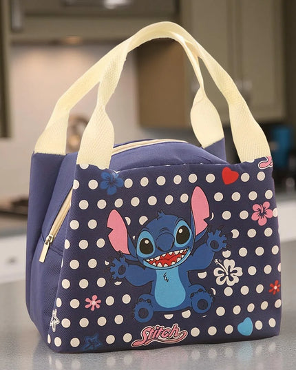 Stitch Anime Insulated Lunch Bag, Thermal Lunch Box Satchel Bag For Office, Picnic, Beach, Travel, Cute Cartoon Lunch Bag