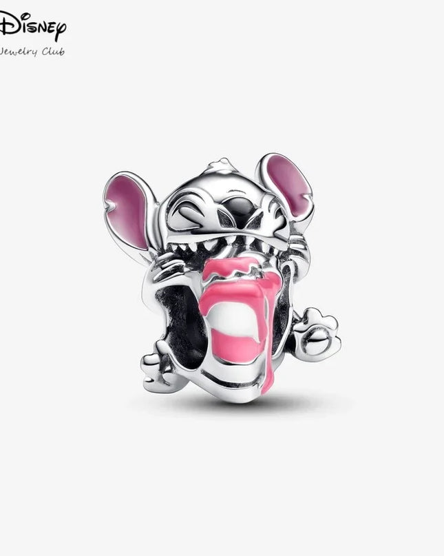 MINISO Cartoon NEW DIY  Lilo & Stitch Angel Charm Bead Hot Sale Fashion Women Jewelry Fit  Europeans  2025