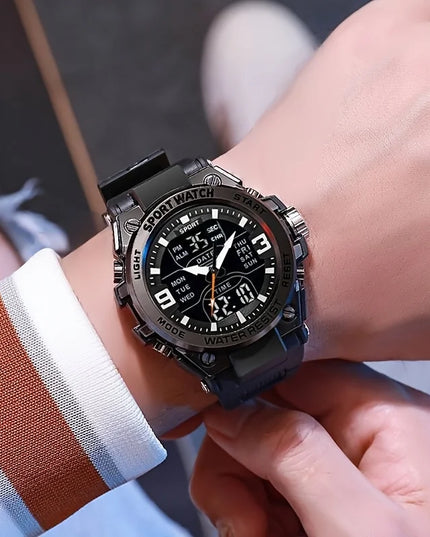 Fashionable and trendy men's sports and leisure watches, multifunctional electronic watches for teenagers and students