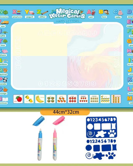 15.76"×12.6"Colorful Water Doodle Mat for Kids - Montessori Educational Toy Drawing Mat for Boys And Girls Age 3-8 Toddler Gift