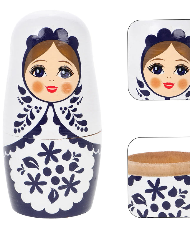 Toys Wooden Children's Handmade Animal Cartoon Kids Matryoshka Russian Vacation