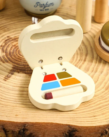 Wooden Baby Toys Simulation Cosmetics Set Pretend Makeup Toys Girls Playing House Game Children Early Education Montessori Toys