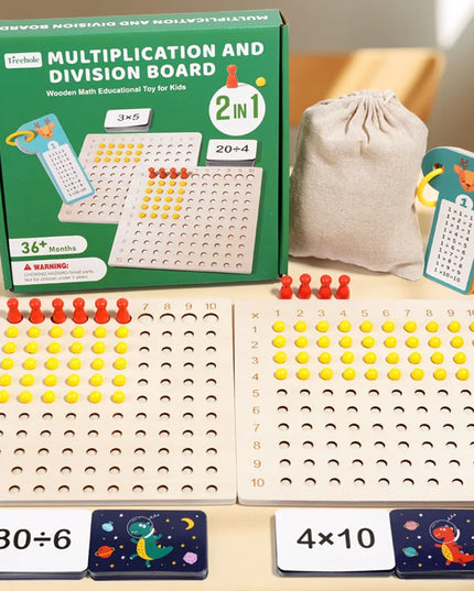 Montessori 99 multiplication Board  Maths Teaching Aids Multiplication and Division Board Early Education Children's Puzzle Toys