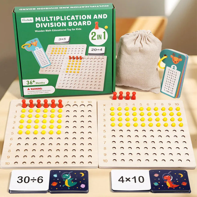 Montessori 99 multiplication Board  Maths Teaching Aids Multiplication and Division Board Early Education Children's Puzzle Toys