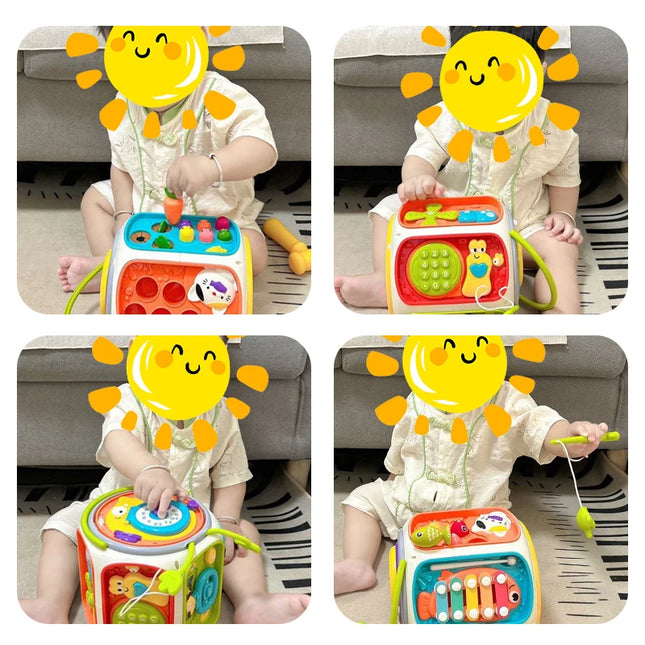Montessori Sensory Toys for Children Cognitive Development Games with Color Sorting and Shape Learning Activities 3 Years Gifts
