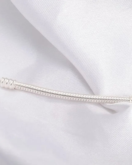 Handmade Original Fine Jewelry 925 Silver Charm Bracelet Soft Smooth Snake Bone Bracelets for Women