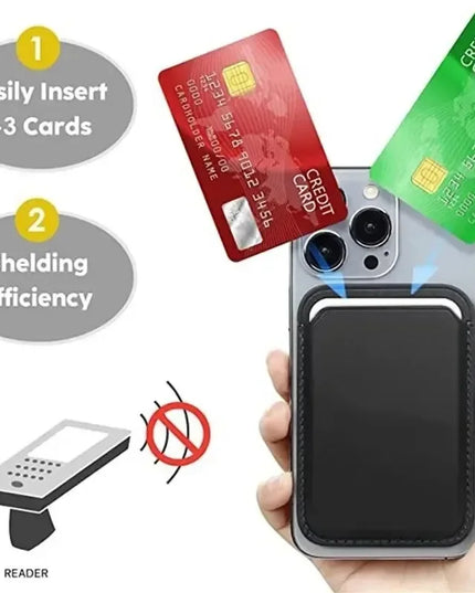 Leather Wallet Case For iPhone 15 Pro Max Magsafe Wallet Leather Compatible For iPhone 14 13 12 Card Holder with MagSafe Magnet