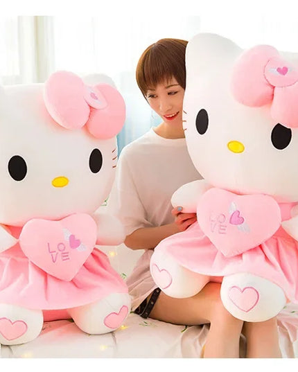 Hello Kitty Plush Stuffed Toys 25-55cm Cute Anime Cartoon Soft Pillow Doll For Children Birthday Xmas Gifts