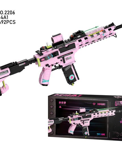 Cool Toy Guns Building Blocks Models Gun Military Weapon Simulated Shooting Plastic Mini Bricks Assembly Toys Boys Gifts