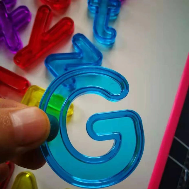 Montessori Transparent Letters And Numbers Toddler Learning Resources Educational Toys Counting And Spelling For Kids