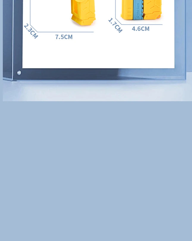 Toy Gun Mini Fidget Toy Spinner Pistol Kids Decompression Novelty Toy Hot Selling Popular Sensory Play Anti-Stress for Kids