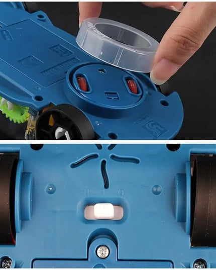 Baby toys Toddler Police Car Electric Vehicle Toy Auto Driving Transparent Gears Music Lights Cars Toys for Kids Boys