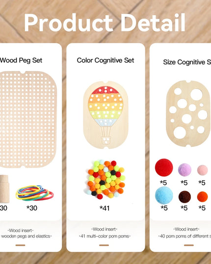 Montessori Sensory Tray Board Game,Early Educational Toys for Children Fine Motor skill Training Toys Sort Sensory Baby Toy Gift