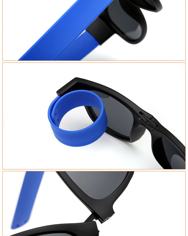 IENJOY Active Sunglasses Foldable Sunglasses Polarized Sunglasses for Men Sports Glasses Driving Cycling Sunglasses Polariod