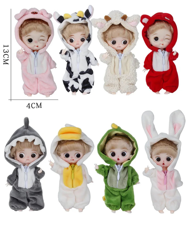 Small Dolls Mini Toys For Girls Gift Present House Accessories DIY Doll Furniture Set Bathroom Kitchen Living Room Bakery