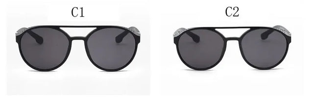 Classic Gothic Steampunk Style Sunglasses Men Women Brand Designer Retro Round Colorful Lens Vintage Sun Glasses UV400
