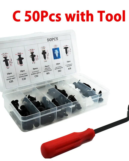 Auto Fastener Clip Mixed Car Body Push Retainer Pin Rivet Bumper Door Trim Panel Fastener Kit Car Clips Box or Bag packaging