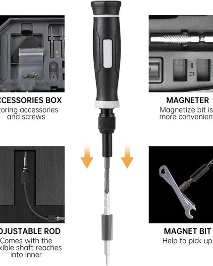 Precision Screwdriver Set, Laptop Tool Kit, 152/25 in 1 Professional Computer Screwdriver Repair Kit T5 T6 Torx Screwdriver