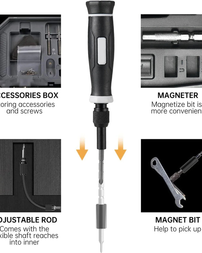 Precision Screwdriver Set, Laptop Tool Kit, 152/25 in 1 Professional Computer Screwdriver Repair Kit T5 T6 Torx Screwdriver