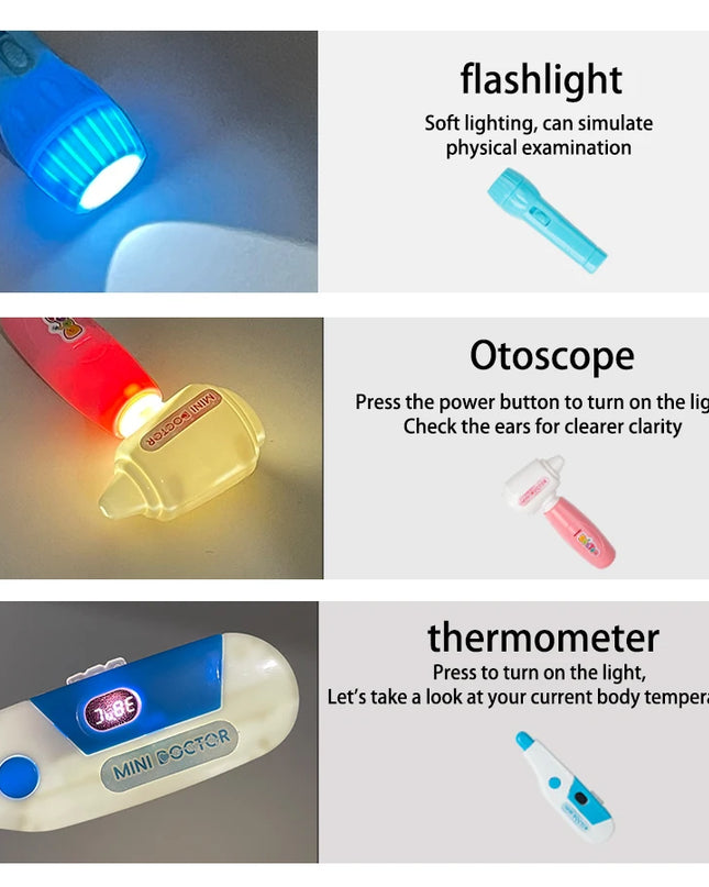 Children Playing House, Little Doctor Toys, Stethoscope, Medical Kit, Male And Female Gifts, Role-Playing, Simulated Nurse Toys