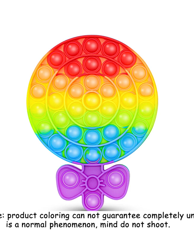 Push Pop Bubble Fidget Sensory Toy Stress Relief Toys Pack for Kids Adults Rainbow Anti-Anxiety Tools Office Stress Relief Toys