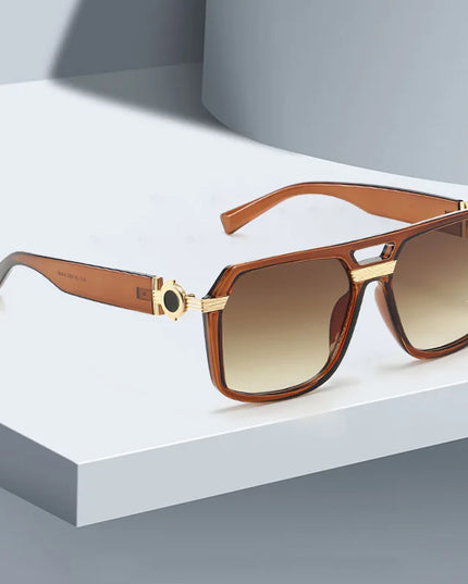2025 Sunglasses for Women Fashionable Square Frame Glasses with Golden Decorative Legs and Exquisite Design for Women Glasses