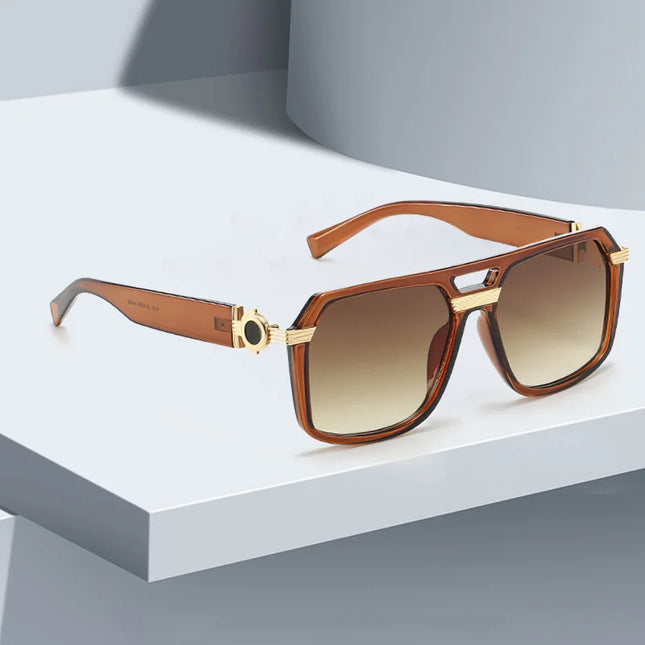 2025 Sunglasses for Women Fashionable Square Frame Glasses with Golden Decorative Legs and Exquisite Design for Women Glasses