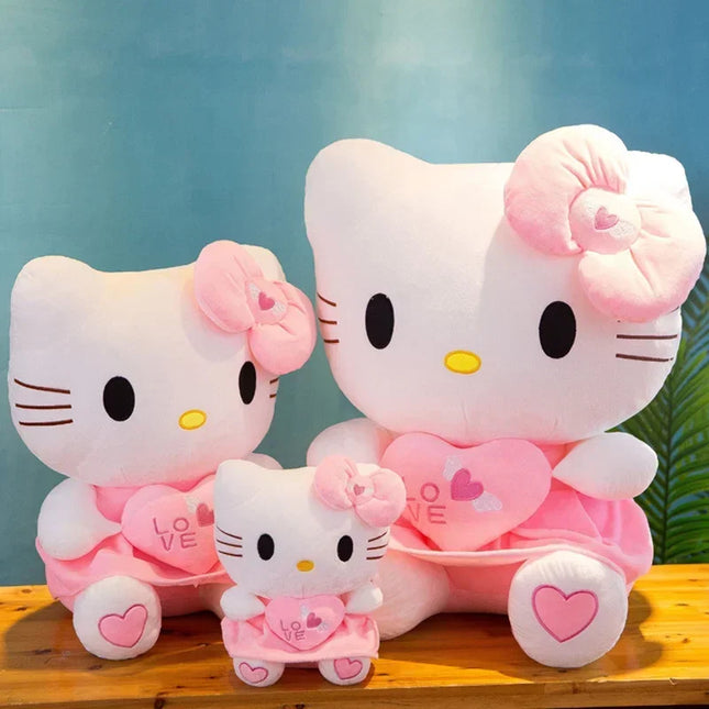 Hello Kitty Plush Stuffed Toys 25-55cm Cute Anime Cartoon Soft Pillow Doll For Children Birthday Xmas Gifts