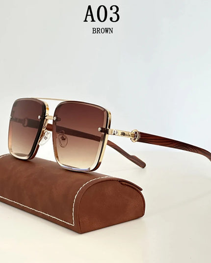 2023 Sunglasses For Men Square Sunglasses Women Trendy Luxe Vintage Fashion Glasses Retro Steampunk Shades Gafas De Sol Hombre