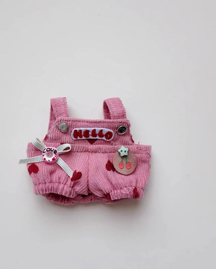 Cute Love overalls For mini labubu clothing Labubu 4.0 The Monsters Pin for Love Series doll outfit Accessories toy gifts