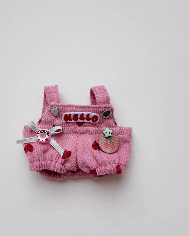 Cute Love overalls For mini labubu clothing Labubu 4.0 The Monsters Pin for Love Series doll outfit Accessories toy gifts
