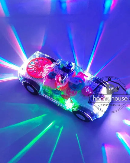 Baby toys Toddler Police Car Electric Vehicle Toy Auto Driving Transparent Gears Music Lights Cars Toys for Kids Boys