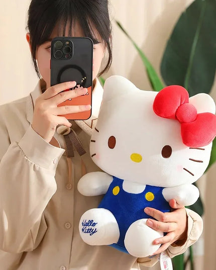 Hello Kitty Anime Hello Kitty Stuffed Toys Plushier Soft Pillow Birthday Gifts For Girls Kawaii Hello Kitty Plush Dolls