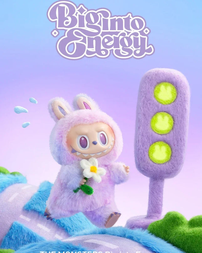 POP MART Cute Decoration The Monsters Plush Doll  Blind mystery Box Big into Energy Series V3.0 Toy For Collection Home Labubu