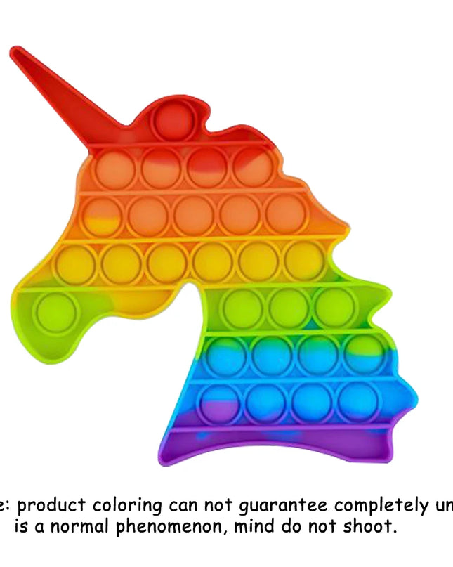 Push Pop Bubble Fidget Sensory Toy Stress Relief Toys Pack for Kids Adults Rainbow Anti-Anxiety Tools Office Stress Relief Toys