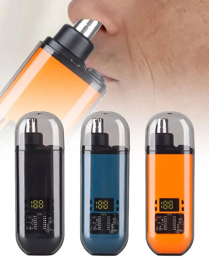 2 In 1 Electric Portable Ear And Nose Hair Trimmer Clipper 2024 Professional Painless Portable Eyebrow For Men