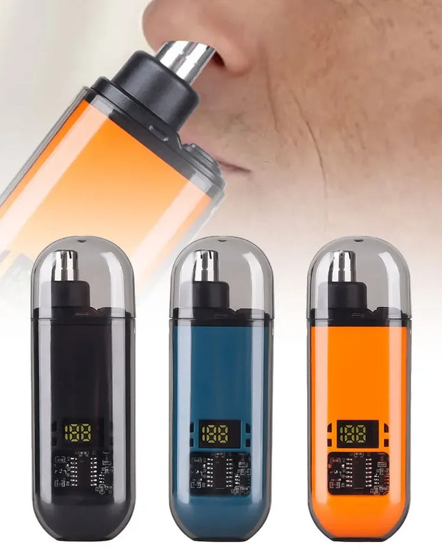 2 In 1 Electric Portable Ear And Nose Hair Trimmer Clipper 2024 Professional Painless Portable Eyebrow For Men