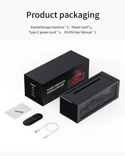 Air Humidifier Essential Oils Humidifiers Home Aroma Humidifier Flame Automatic Fragrance Diffuser With LED Light Remote Control