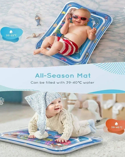 Baby Water Play Mat Early Education Developing Activity Toys Inflatable Cushion PVC Infant Tummy Time Toddler Water Pad for Kids