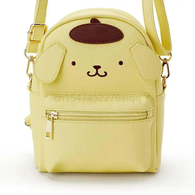 Sanrio Kawaii Hello Kitty Cinnamoroll My Melody Kuromi Pom Pom Purin Backpack Crossbody Messenger Bag Small Schoolbag Y2k Bag