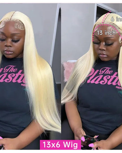 613 Blonde 360 Full Lace Wig Human Hair Pre Plucked Hd 13x4 13x6 Lace Front Wig Blonde Brazilian Straight Frontal Wigs For Women