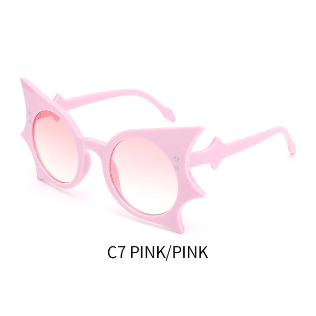 1pc Bat Hip Hop Funny Sunglasses Butterfly Sunglasses Concave Sunglasses Personalized Versatile Sunglasses